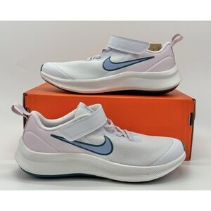 Nike Star Runner 3 PS White Pink Mineral Teal Pink Size 3Y DA2777-102